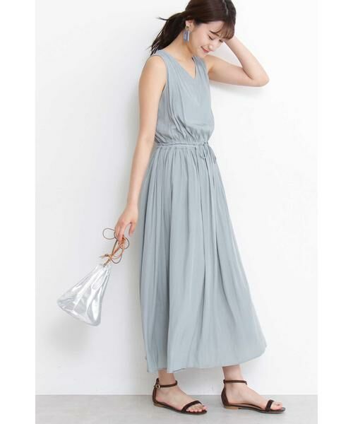 ＊＊N.Natural Beauty Basic / エヌ ナチュラルビューティーベーシック ワンピース | ドレープデシンワンピース | 詳細2