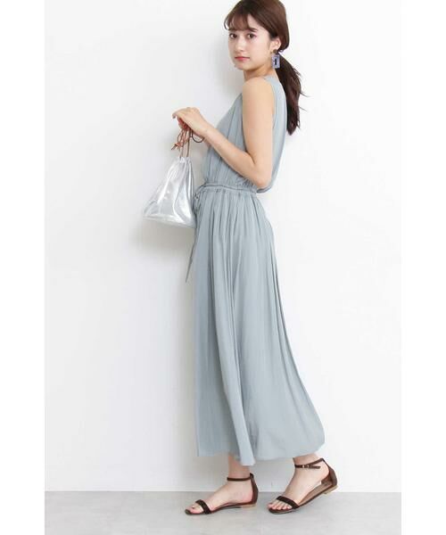 ＊＊N.Natural Beauty Basic / エヌ ナチュラルビューティーベーシック ワンピース | ドレープデシンワンピース | 詳細3