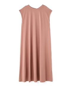 バックリボンベルトカットソーワンピース