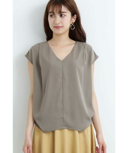 ＊＊N.Natural Beauty Basic / エヌ ナチュラルビューティーベーシック シャツ・ブラウス | タックドレープノースリーブブラウス | 詳細9