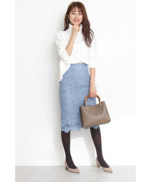 ＊＊N.Natural Beauty Basic / エヌ ナチュラルビューティーベーシック スカート | ケミカルレースタイトスカート | 詳細6