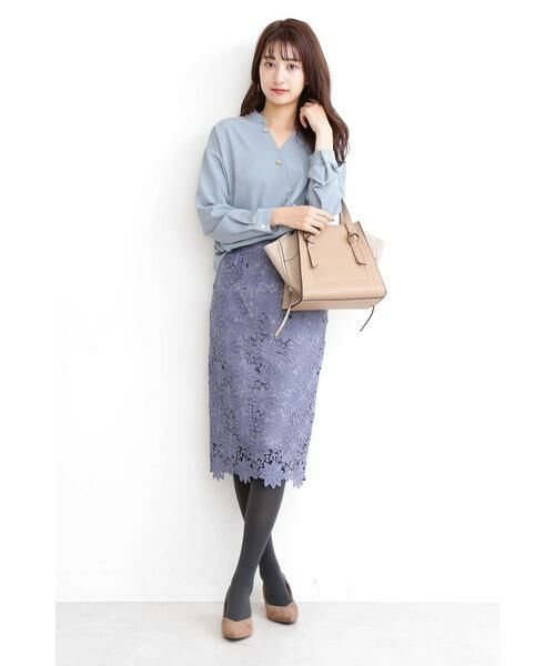 ＊＊N.Natural Beauty Basic / エヌ ナチュラルビューティーベーシック スカート | ケミカルレースタイトスカート | 詳細15