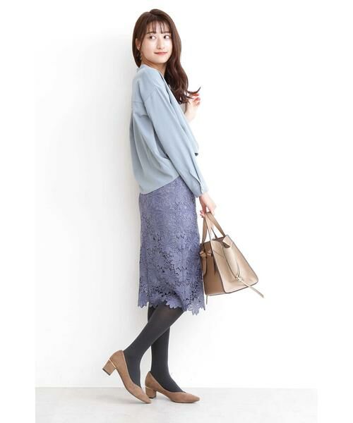 ＊＊N.Natural Beauty Basic / エヌ ナチュラルビューティーベーシック スカート | ケミカルレースタイトスカート | 詳細16