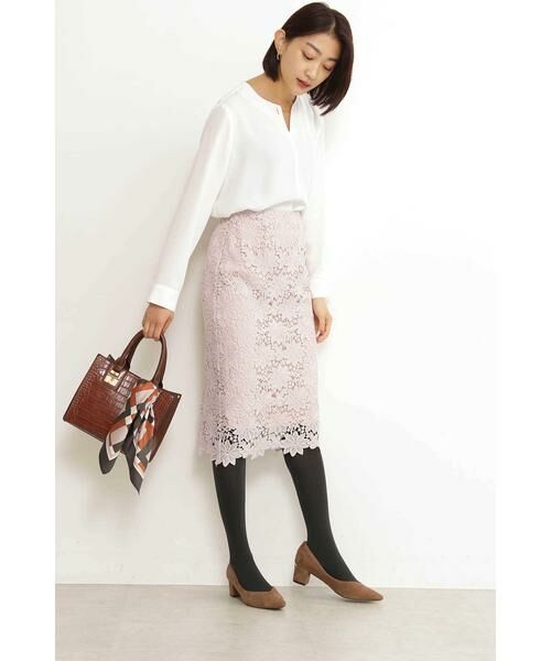 ＊＊N.Natural Beauty Basic / エヌ ナチュラルビューティーベーシック スカート | ケミカルレースタイトスカート | 詳細19