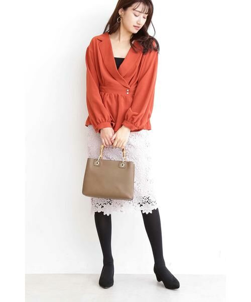 ＊＊N.Natural Beauty Basic / エヌ ナチュラルビューティーベーシック スカート | ケミカルレースタイトスカート | 詳細23