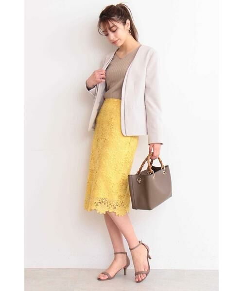 ＊＊N.Natural Beauty Basic / エヌ ナチュラルビューティーベーシック スカート | ケミカルレースタイトスカート | 詳細28