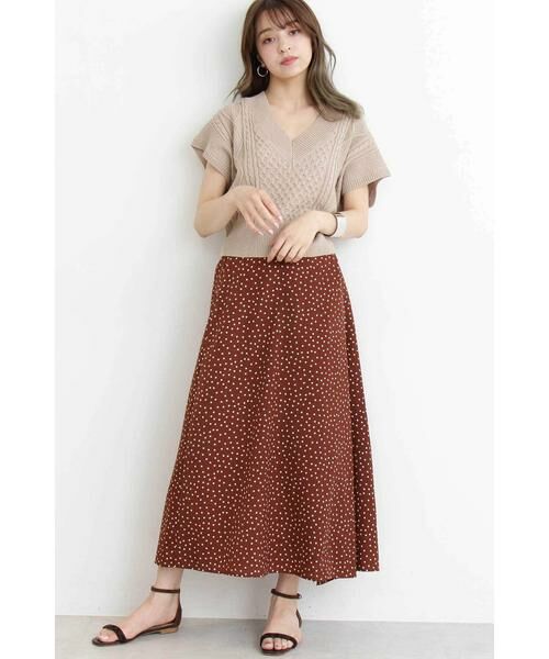 ＊＊N.Natural Beauty Basic / エヌ ナチュラルビューティーベーシック スカート | カシュクールタイトマキシスカート | 詳細2