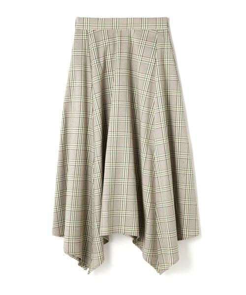 ＊＊N.Natural Beauty Basic / エヌ ナチュラルビューティーベーシック スカート | イレヘムチェックスカート | 詳細1