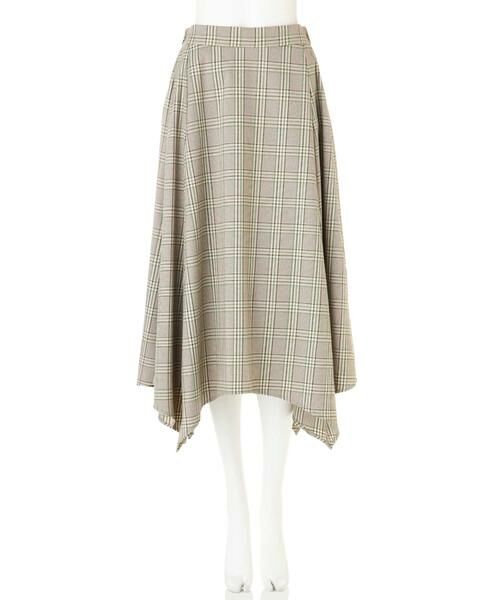 ＊＊N.Natural Beauty Basic / エヌ ナチュラルビューティーベーシック スカート | イレヘムチェックスカート | 詳細4