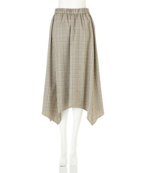 ＊＊N.Natural Beauty Basic / エヌ ナチュラルビューティーベーシック スカート | イレヘムチェックスカート | 詳細5