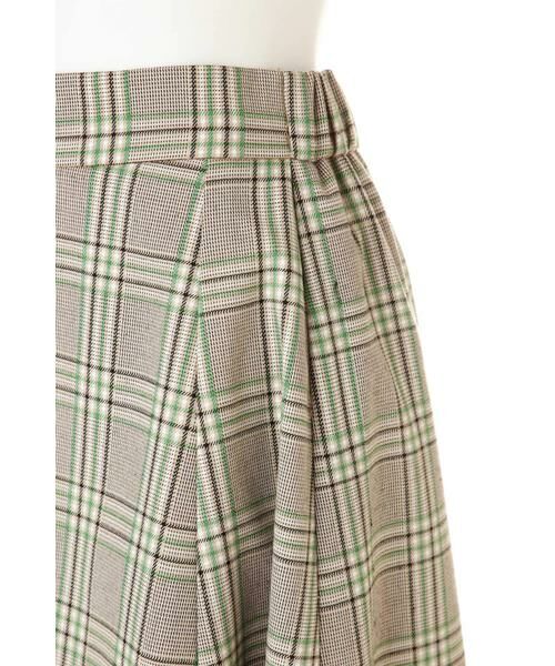 ＊＊N.Natural Beauty Basic / エヌ ナチュラルビューティーベーシック スカート | イレヘムチェックスカート | 詳細8