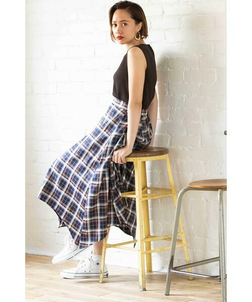 ＊＊N.Natural Beauty Basic / エヌ ナチュラルビューティーベーシック スカート | イレヘムチェックスカート | 詳細14