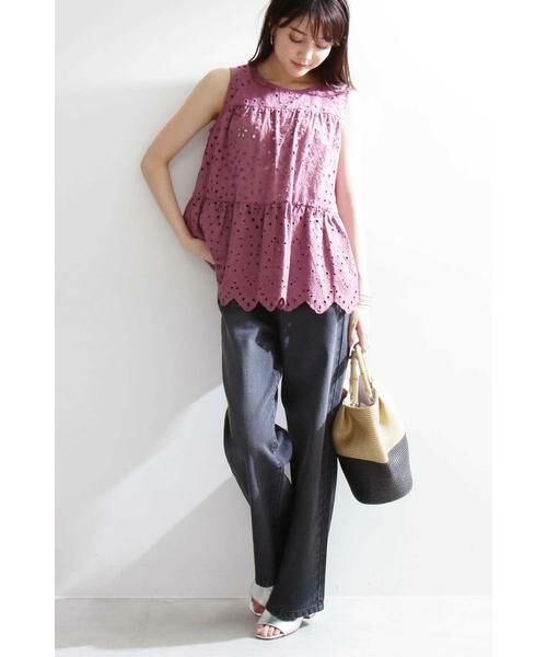 ＊＊N.Natural Beauty Basic / エヌ ナチュラルビューティーベーシック シャツ・ブラウス | コットンレースティアードブラウス | 詳細2