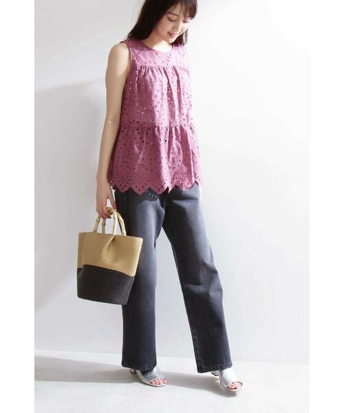 ＊＊N.Natural Beauty Basic / エヌ ナチュラルビューティーベーシック シャツ・ブラウス | コットンレースティアードブラウス | 詳細3