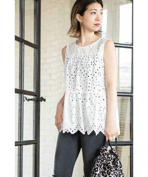 ＊＊N.Natural Beauty Basic / エヌ ナチュラルビューティーベーシック シャツ・ブラウス | コットンレースティアードブラウス | 詳細5