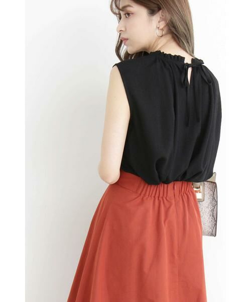 ＊＊N.Natural Beauty Basic / エヌ ナチュラルビューティーベーシック シャツ・ブラウス | 前後2Wayハイネックブラウス（ブラック）