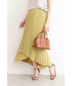 イレギュラーヘムプリーツスカート