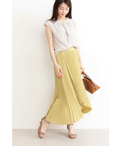 ＊＊N.Natural Beauty Basic / エヌ ナチュラルビューティーベーシック スカート | イレギュラーヘムプリーツスカート | 詳細2