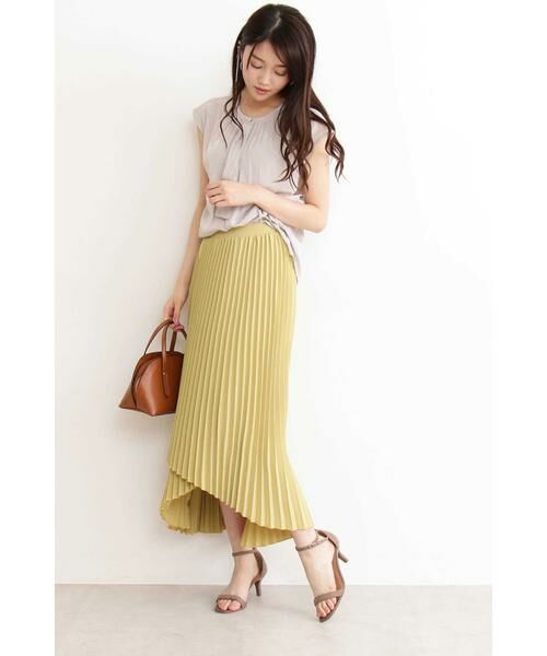 ＊＊N.Natural Beauty Basic / エヌ ナチュラルビューティーベーシック スカート | イレギュラーヘムプリーツスカート | 詳細3