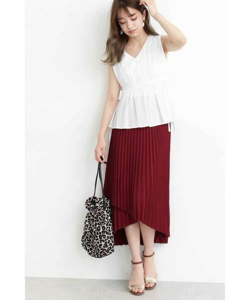 ＊＊N.Natural Beauty Basic / エヌ ナチュラルビューティーベーシック スカート | イレギュラーヘムプリーツスカート | 詳細20