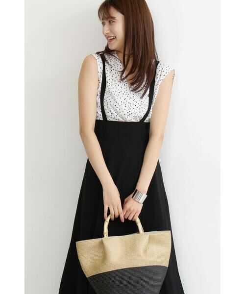 ＊＊N.Natural Beauty Basic / エヌ ナチュラルビューティーベーシック スカート | サスペンダー付フレアマキシスカート | 詳細4