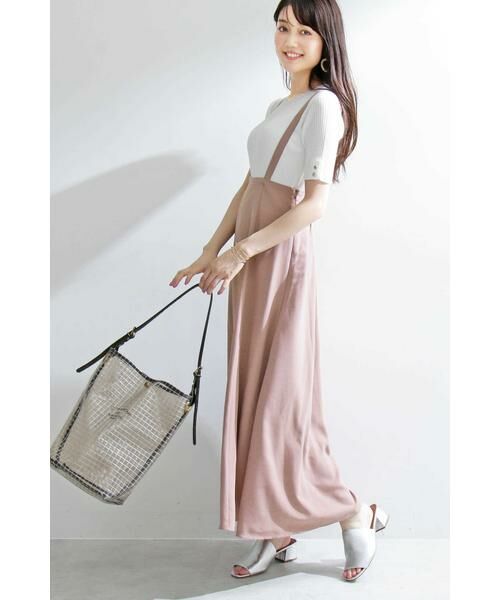 ＊＊N.Natural Beauty Basic / エヌ ナチュラルビューティーベーシック スカート | サスペンダー付フレアマキシスカート | 詳細8