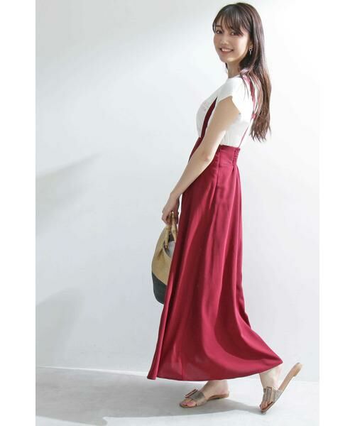 ＊＊N.Natural Beauty Basic / エヌ ナチュラルビューティーベーシック スカート | サスペンダー付フレアマキシスカート | 詳細20