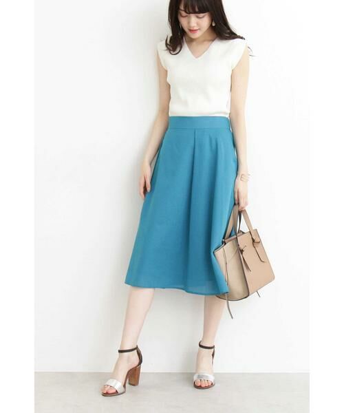 ＊＊N.Natural Beauty Basic / エヌ ナチュラルビューティーベーシック スカート | タックフレアスカート | 詳細2