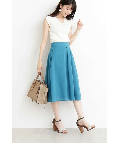 ＊＊N.Natural Beauty Basic / エヌ ナチュラルビューティーベーシック スカート | タックフレアスカート | 詳細3