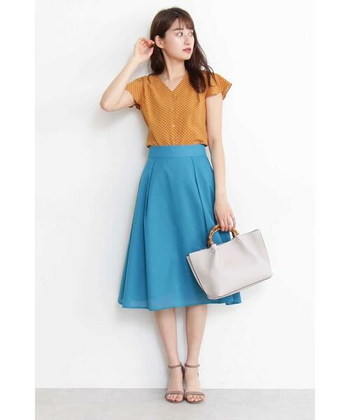 ＊＊N.Natural Beauty Basic / エヌ ナチュラルビューティーベーシック スカート | タックフレアスカート | 詳細5