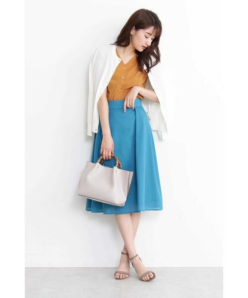 ＊＊N.Natural Beauty Basic / エヌ ナチュラルビューティーベーシック スカート | タックフレアスカート | 詳細7