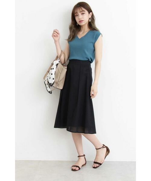 ＊＊N.Natural Beauty Basic / エヌ ナチュラルビューティーベーシック スカート | タックフレアスカート | 詳細17