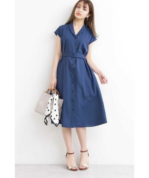 ＊＊N.Natural Beauty Basic / エヌ ナチュラルビューティーベーシック ワンピース | ショールカラーワンピース | 詳細2