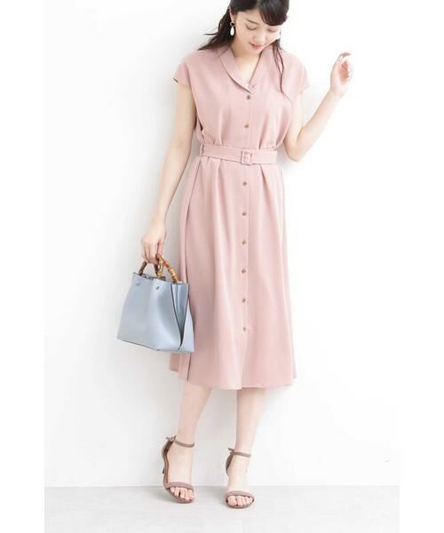 ＊＊N.Natural Beauty Basic / エヌ ナチュラルビューティーベーシック ワンピース | ショールカラーワンピース | 詳細14