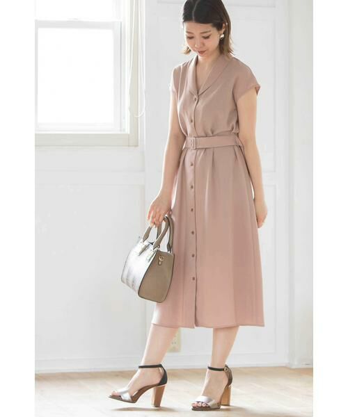 ＊＊N.Natural Beauty Basic / エヌ ナチュラルビューティーベーシック ワンピース | ショールカラーワンピース | 詳細16