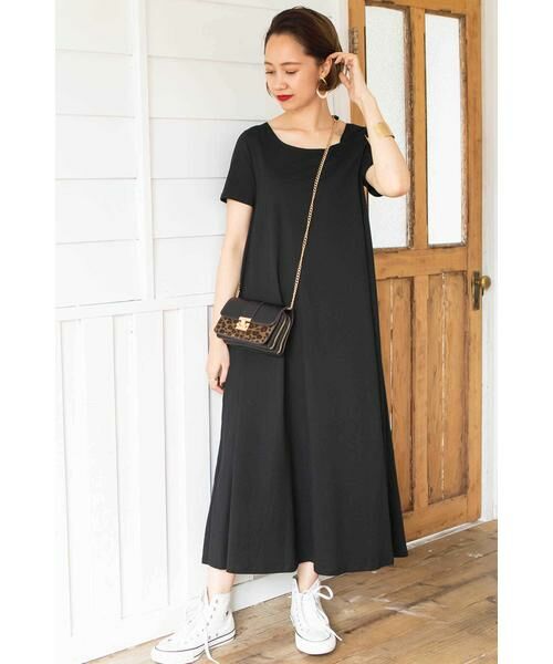 ＊＊N.Natural Beauty Basic / エヌ ナチュラルビューティーベーシック ワンピース | イレギュラーネックカットマキシワンピース | 詳細2