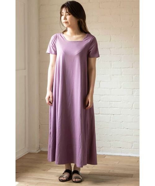 ＊＊N.Natural Beauty Basic / エヌ ナチュラルビューティーベーシック ワンピース | イレギュラーネックカットマキシワンピース | 詳細14