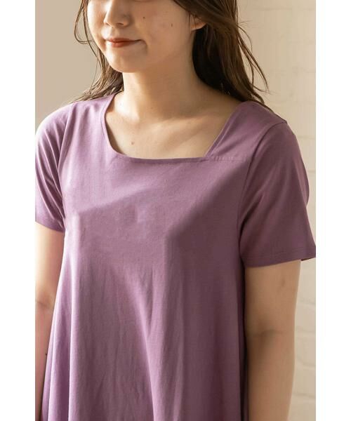 ＊＊N.Natural Beauty Basic / エヌ ナチュラルビューティーベーシック ワンピース | イレギュラーネックカットマキシワンピース | 詳細18