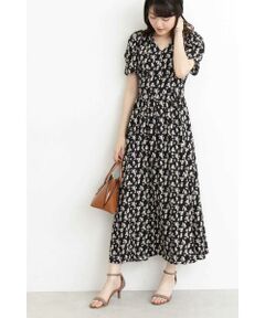 パワーショルダーマキシワンピース