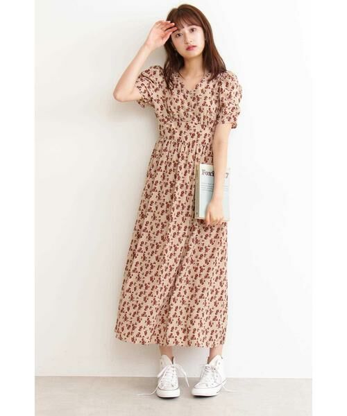 ＊＊N.Natural Beauty Basic / エヌ ナチュラルビューティーベーシック ワンピース | パワーショルダーマキシワンピース | 詳細2