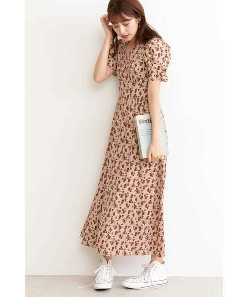 ＊＊N.Natural Beauty Basic / エヌ ナチュラルビューティーベーシック ワンピース | パワーショルダーマキシワンピース | 詳細3