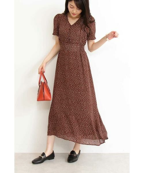 ＊＊N.Natural Beauty Basic / エヌ ナチュラルビューティーベーシック ワンピース | ドットウエストシャーリングワンピース | 詳細2