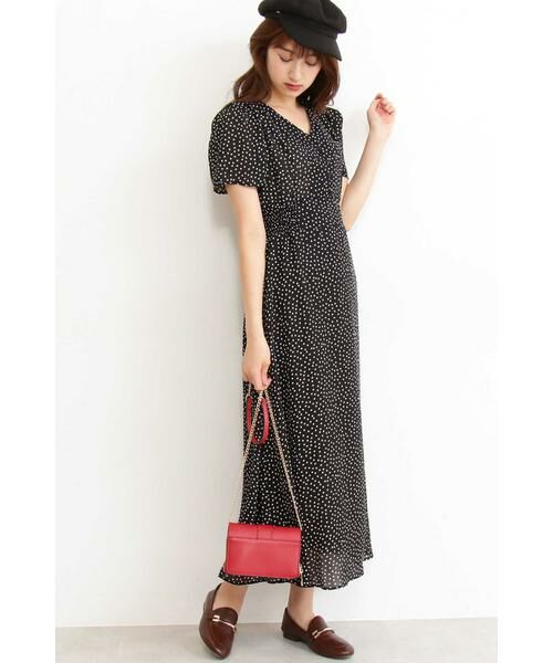 ＊＊N.Natural Beauty Basic / エヌ ナチュラルビューティーベーシック ワンピース | ドットウエストシャーリングワンピース | 詳細8
