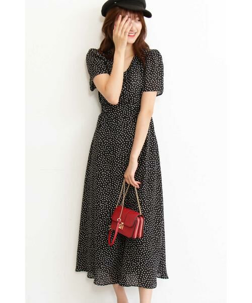 ＊＊N.Natural Beauty Basic / エヌ ナチュラルビューティーベーシック ワンピース | ドットウエストシャーリングワンピース | 詳細9