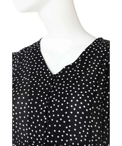 ＊＊N.Natural Beauty Basic / エヌ ナチュラルビューティーベーシック ワンピース | ドットウエストシャーリングワンピース | 詳細13