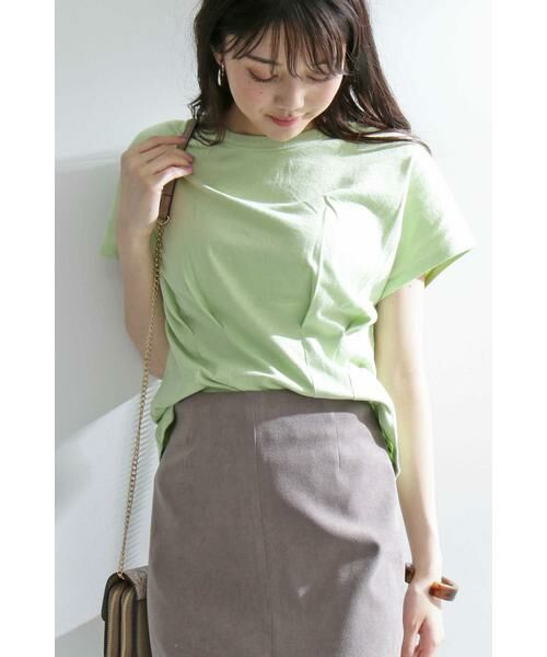 ＊＊N.Natural Beauty Basic / エヌ ナチュラルビューティーベーシック カットソー | コットンデザインカットソー（ライトグリーン）