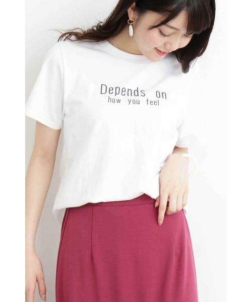 ＊＊N.Natural Beauty Basic / エヌ ナチュラルビューティーベーシック カットソー | アソートコットンロゴTシャツ（オフ）