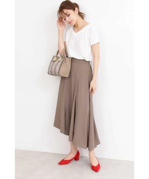 ＊＊N.Natural Beauty Basic / エヌ ナチュラルビューティーベーシック シャツ・ブラウス | タックドレープVネック半袖ブラウス | 詳細6