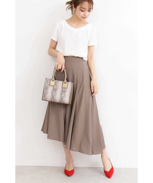 ＊＊N.Natural Beauty Basic / エヌ ナチュラルビューティーベーシック シャツ・ブラウス | タックドレープVネック半袖ブラウス | 詳細7