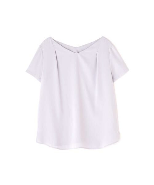 ＊＊N.Natural Beauty Basic / エヌ ナチュラルビューティーベーシック シャツ・ブラウス | タックドレープVネック半袖ブラウス | 詳細13